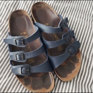Navy Florida Birkenstock Sandals